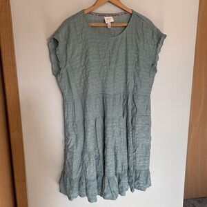 Knox Rose Women's Boho Dress XL Thigh Length Short Sleeve Pockets Cottage Core